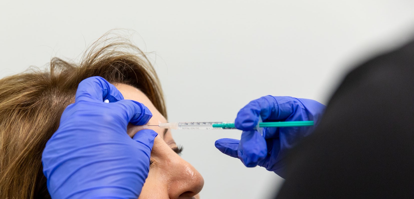 patient getting a Botox injection