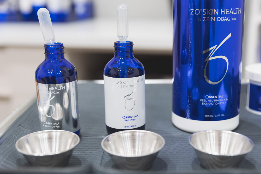 zo products with bowls used in Chemical Peels near Edmond