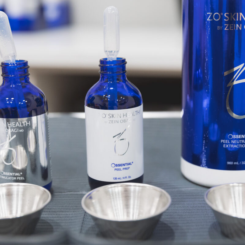 zo products with bowls used in Chemical Peels near Edmond